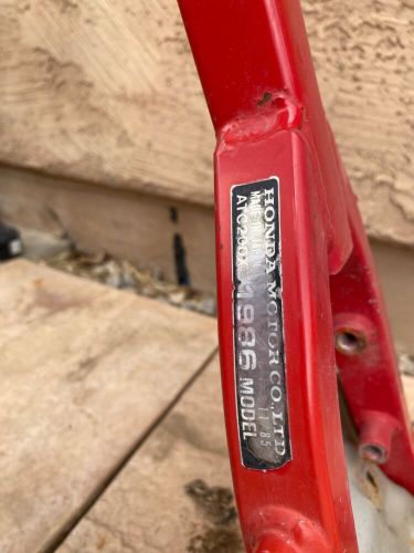 Honda 200x atc frame and extras