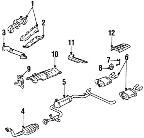 Genuine gm cross over pipe 10130983