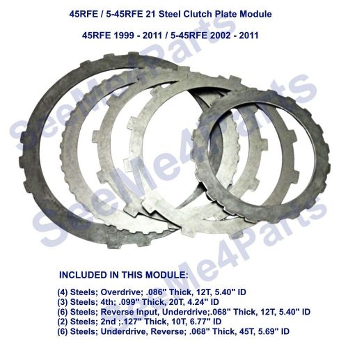 45rfe 545rfe steel clutch plate set 21 pc kit for dodge ram jeep chrysler 99-11