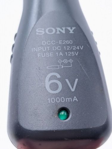 Sony dcc-e260 12/24v dc car cigarette socket to 6v 1000ma centre pin positive