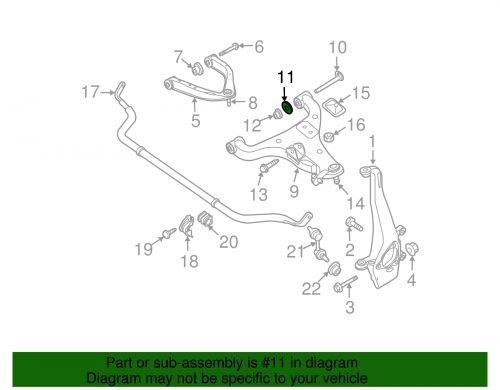 Genuine infiniti lower control arm washer 54559-7s005