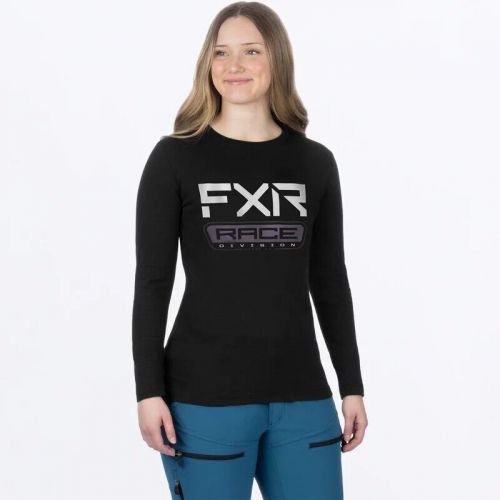 Fxr racing race div premium womens long sleeve shirts 2xl black