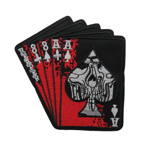 Patch biker patch dead man&#039;s hand ironing patch motorcycle-