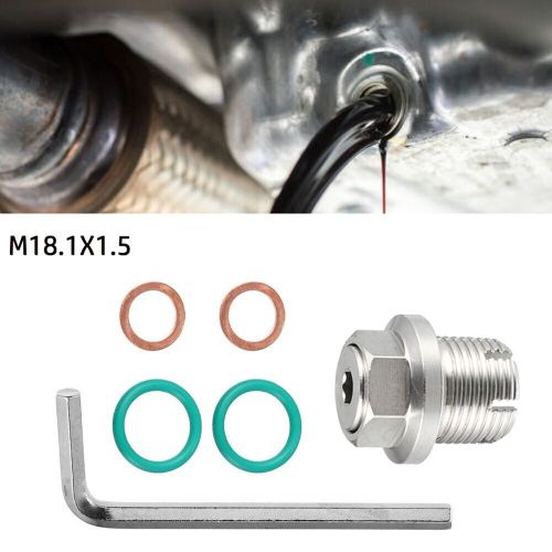 Stainless steel self tapping oil pan repair kit for car 15mm oversize plug