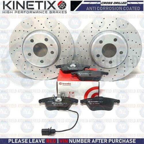 For audi a5 2.0 tdi drilled front brake discs brembo pads 314mm coated