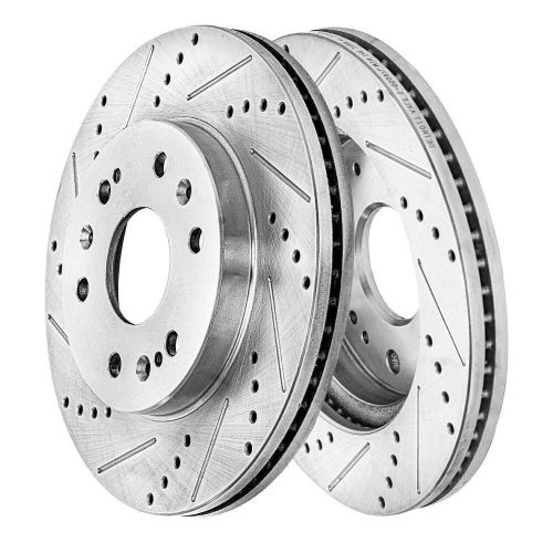 12.99 in front drilled rotors brake pads for chevy gmc silverado sierra 1500 xts