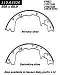 Centric parts 111.05830 rear new brake shoes