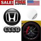 4 logo sticker wheel center caps decal 56mm for honda civic accord crv vtec frv