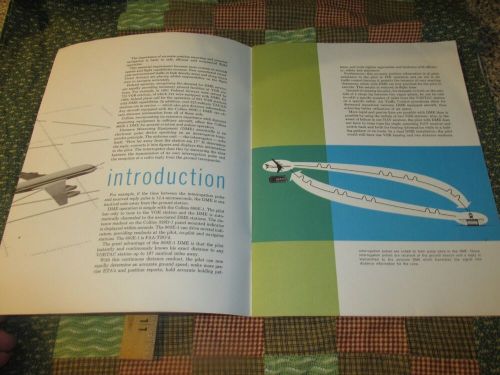 1961 pilot book plane collins distance measuring equipmet dme catalog brochure