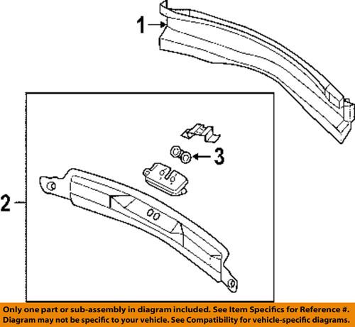 Chrysler oem 5054637ac rear body-inner panel