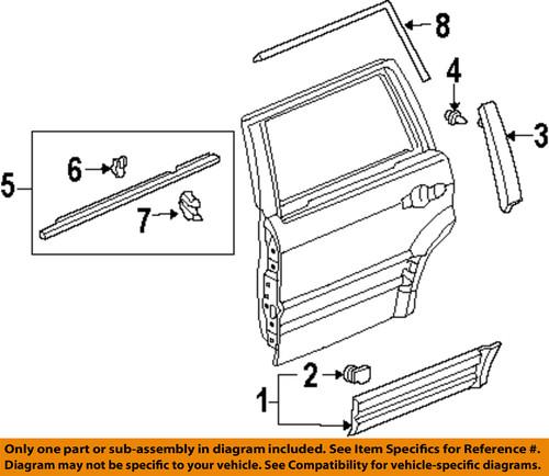 Honda oem 72950s9va01 exterior-rear-belt weather strip