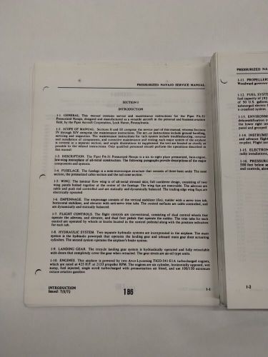 Piper pa-31p pressurized navajo service manual/ 753-770/ 2-vols.-reproduction