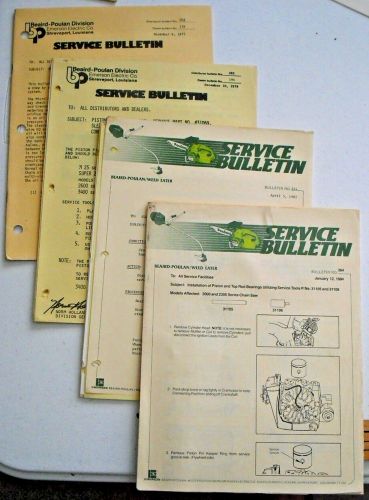 Vintage 1975-84 poulan service bulletin 50+pgs