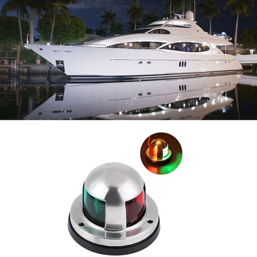 2 in 1 marine boat yacht pontoon 12v stainless steel led bow navigation lights c