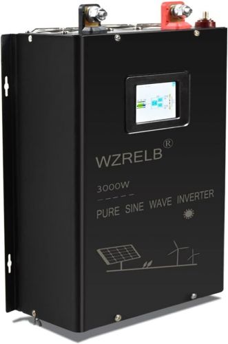 Wzrelb 3000w split phase pure sine wave inverter 24v dc to 120v 240v ac 4 out