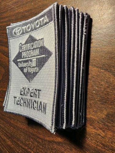 10 genuine toyota expert technician embroidered patches university toyota...