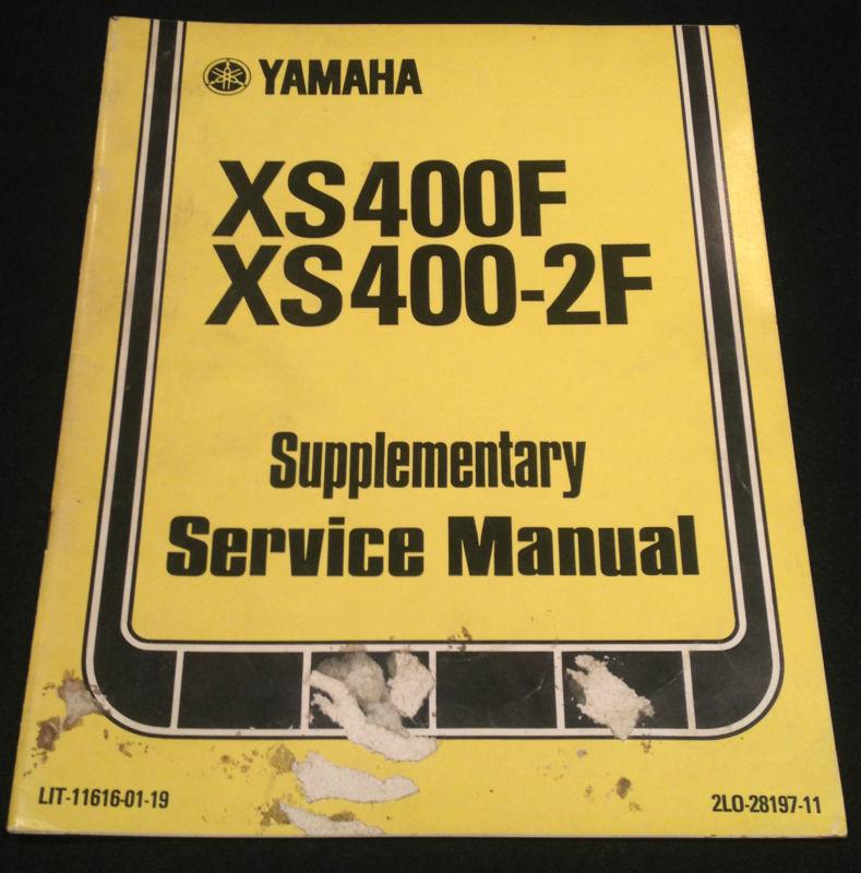 1979 yamaha supplementary service manual xs400f xs400-2f