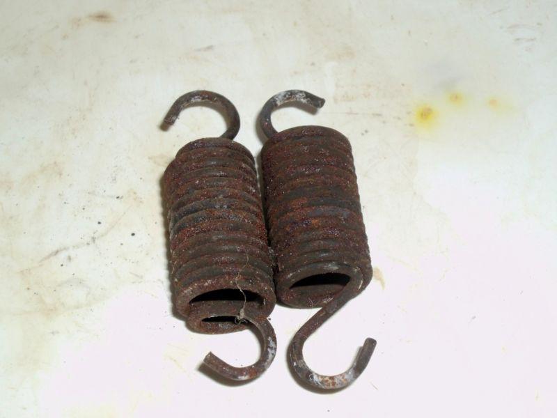 Pair of rear brake shoe centering springs.  cb750 honda sohc.  # 43151-346-000