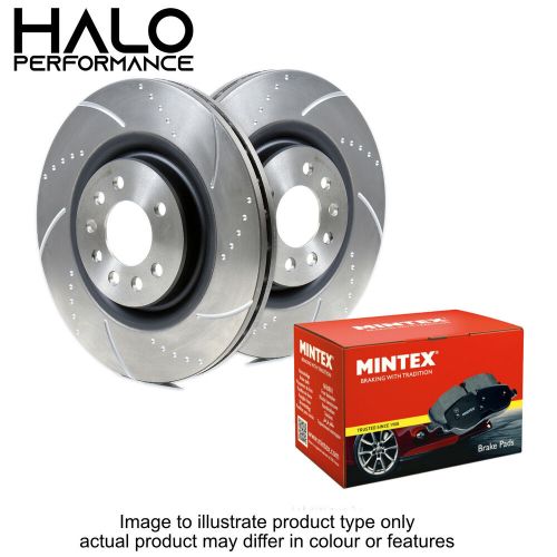 Audi s3 2013-2019 front dimpled &amp; grooved discs with mintex brake pads