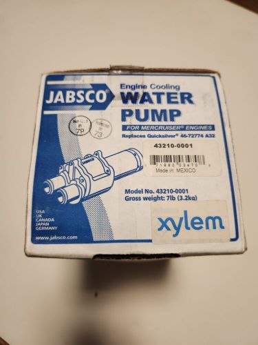 Jabsco 43210-0001 engine cooling water pump, replaces mercruiser 46-72774 a32