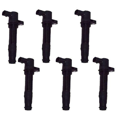 Ignition coils - set of 6 - land rover freelander 2.5l v6 - nec000070 - new