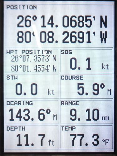 Furuno gd-1700c navnet c-map vx1 7&#034; chartplotter display - tested/updated