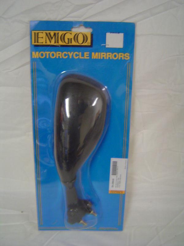 Emgo oem replacement mirror black left kawasaki ninja zx6-rr 20-29632