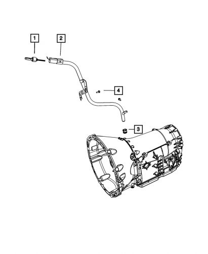 Genuine mopar transmission oil filler tube 4627329aa