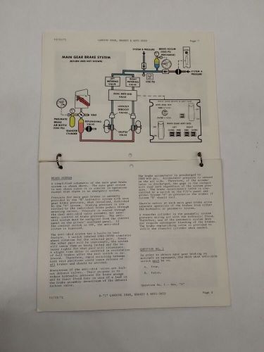 American airlines b-727 landing gear brakes ant-skid home study training manual