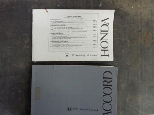 Accord    1995 owners manual 979638