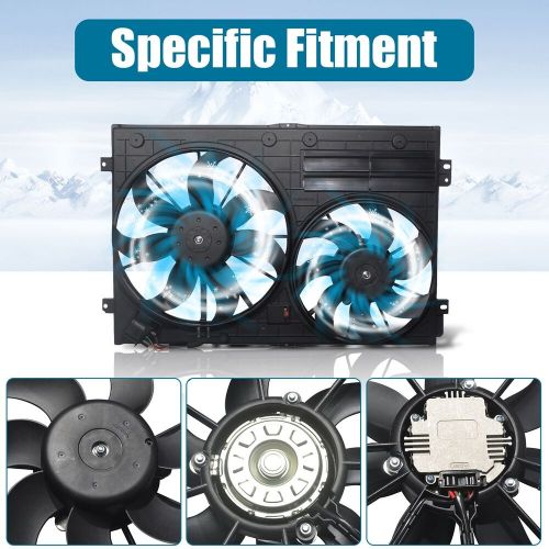 Radiator cooling fan assembly for 2005-2016 volkswagen jetta 2006-2010 passat