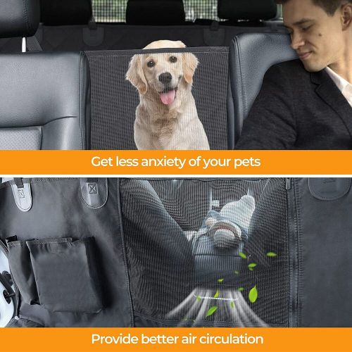 Simple deluxe dog car seat cover back seat 100% waterproof for cars trucks suv