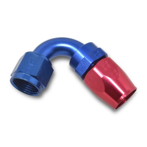 Russell 613440 -16 an 120 degree hose end. reusable. blue/red. aluminum