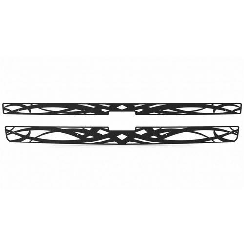 Chevy silverado 1500 07-13 black spider web front metal grille trim cover insert