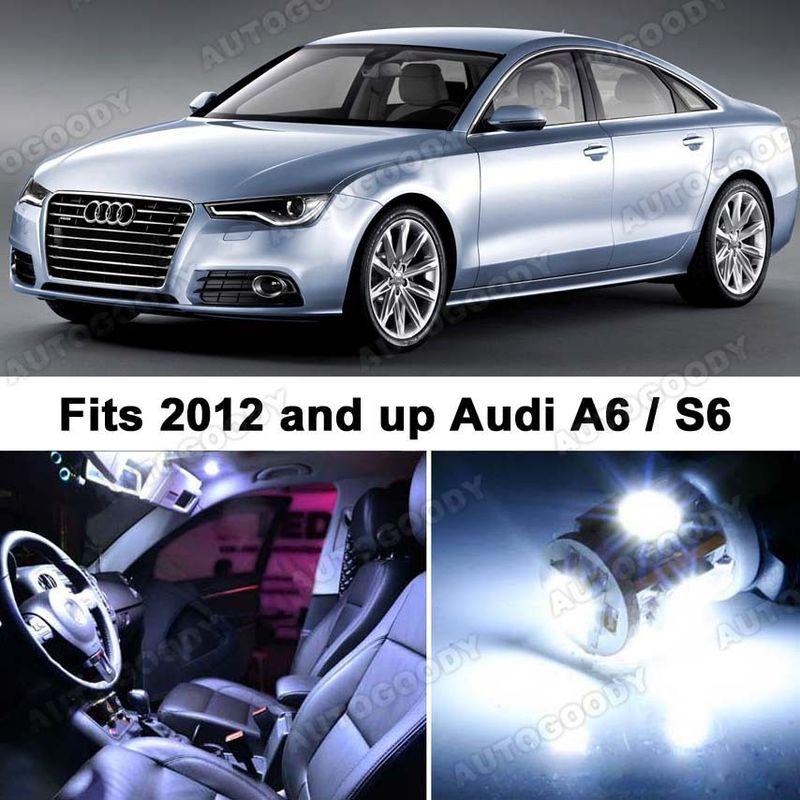 Audi a6 s6 white led lights interior package kit c7