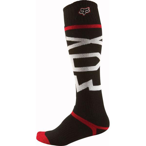 Black/red l fox racing fri thick socks