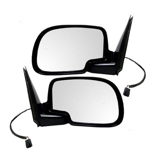 New pair set power side mirror glass housing heat heated chevy gmc cadillac suv