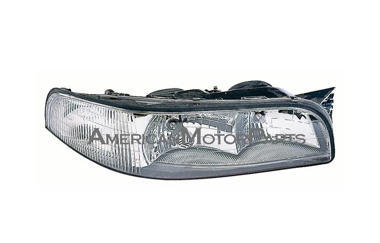 Passenger side replacement headlight w/o corner lamp 97-99 buick lesabre fwd