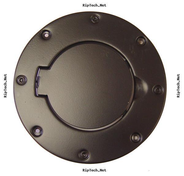 Gas hatch cover, black (steel), 97-06 tj wrangler (p/n 11229.01)