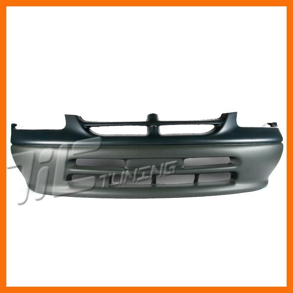 96-98 dodge caravan base/cv/se partial primed front bumper cover w/o fog hole