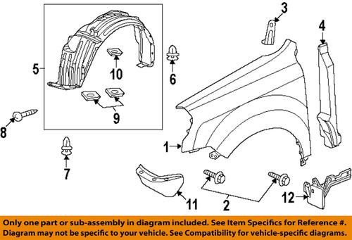 Honda oem 60211szaa90zz fender