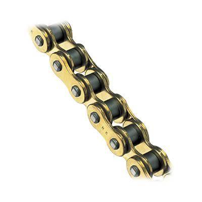 Rk gb420mxz motorcycle chain 428 116 links gold zinc plated gb428mxz-116