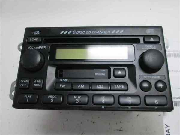 02 03 04 honda crv 6 disc cd player radio oem