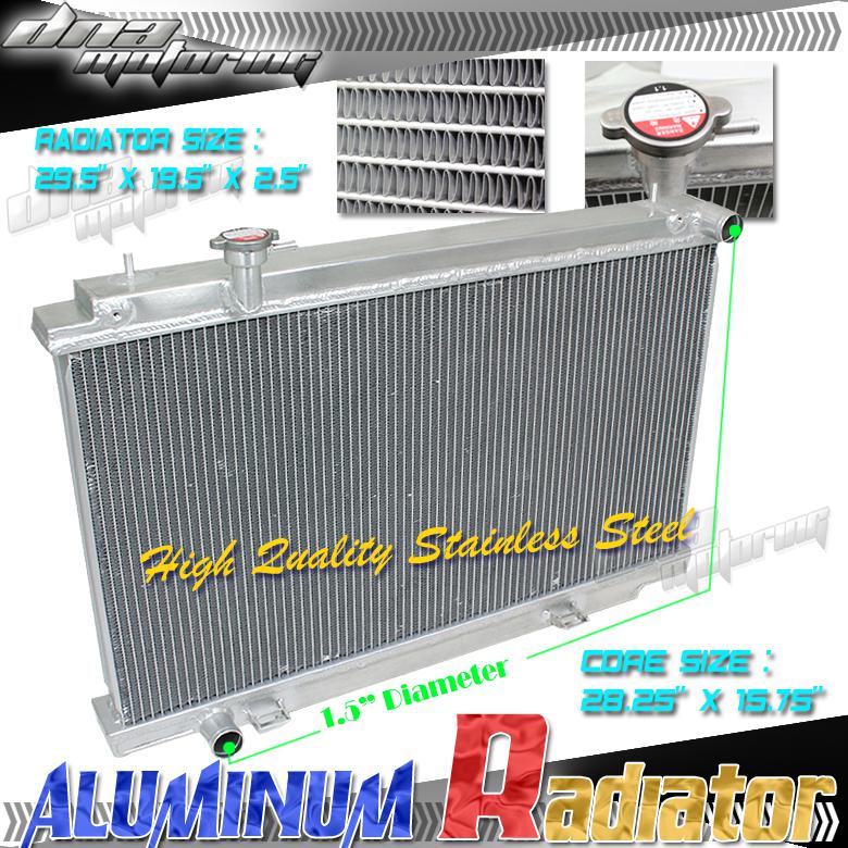 350z/g35 z33 skyline dual core full aluminum radiator  