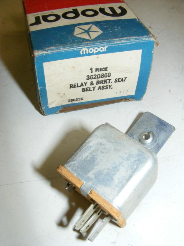 1972 73 dodge plymouth chrysler seat belt relay nos new 3620860