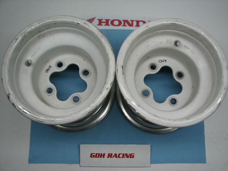 Trx 400ex 450r 300ex rear stock rims set white 450er ou11 *