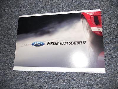 2005 ford gt ford gt40 gt-40 mailer sales brochure flye