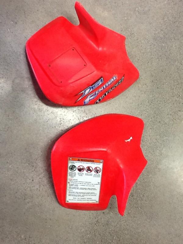 Trx honda 450r trx450r 450 r red outer front fenders plastic 2004-2012 450er oem