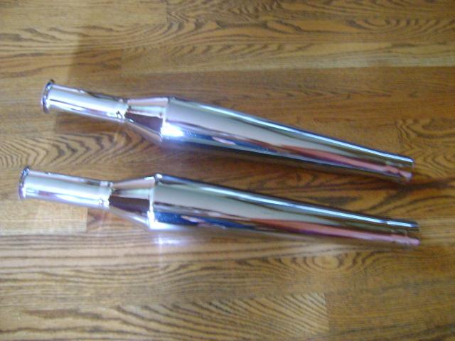 Nos 1960s chopper mufflers torpedo,cocktail shaker,aee,jammer,megaphone bates