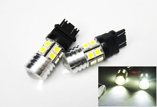 2 cree led projector bulb 12 smd 3157 3057 3047 backup light parking turn signal